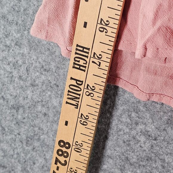 Pink Summer Ruffle Shorts Romper Small Adjustable Straps Coquette New - Picture 5 of 6